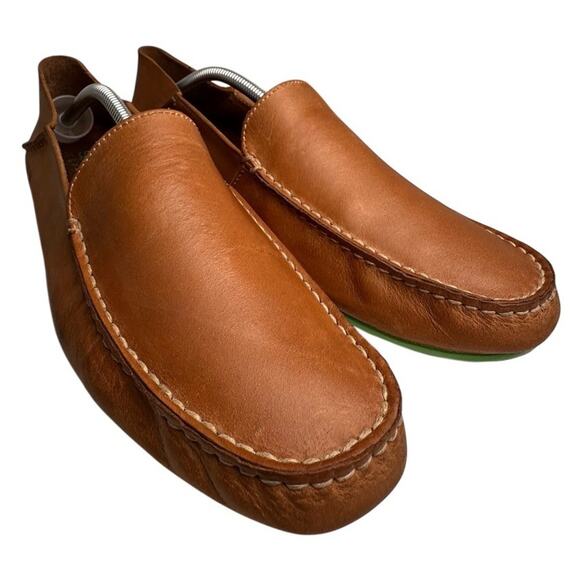 Sperry Wave Driver Mens 11 M Brown Leather Venetian Slip-On Loafer Shoes Preppy - Picture 7 of 16